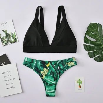 Swimsuits Beach Thong Bikini Print Bandeau Women's Two Pieces Bathing Suit Bikinis Push Up Mujer 
Swimsuits Beach Thong Bikini Print Bandeau Women's Two Pieces Bathing Suit Bikinis Push Up Mujer