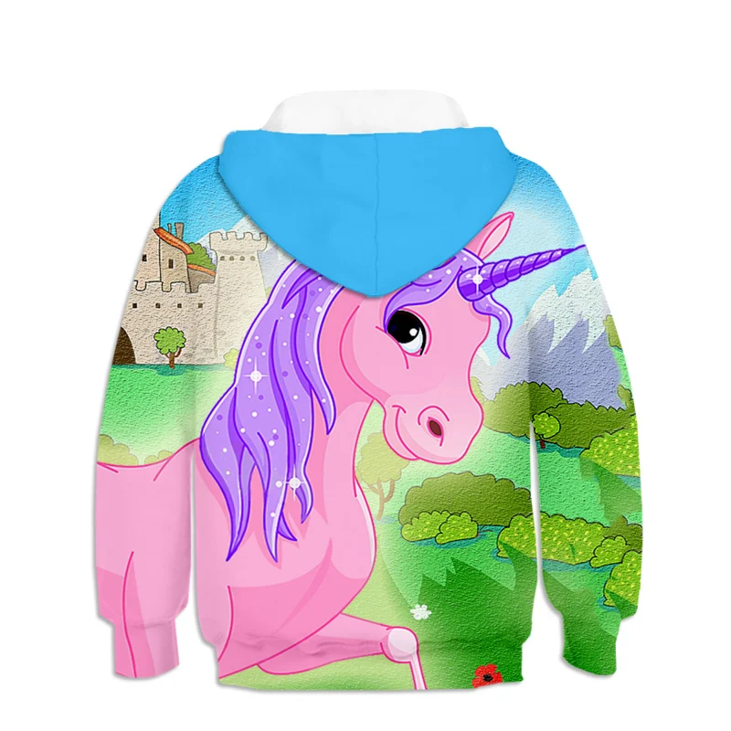 Unicorn 3D Printed Cartoon Hoodie Pullover Unicorn 3D Printed Cartoon Hoodie Pullover