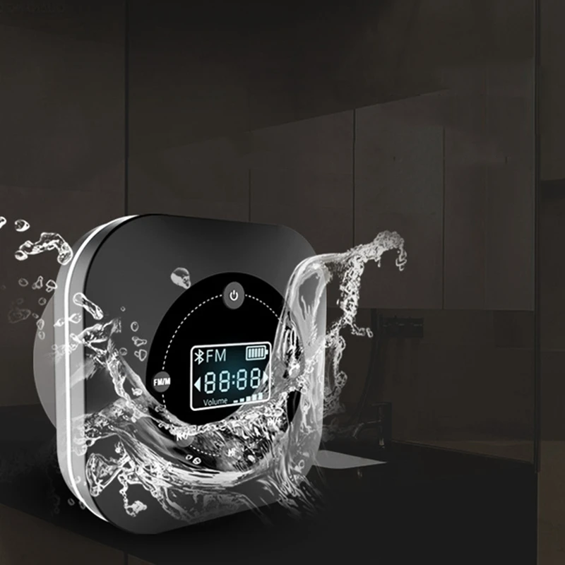 HOTT S603 Bathroom Waterproof Bluetooth Speaker Sucker Speaker FM Radio Clock Display Hands-Free Calling
HOTT S603 Bathroom Waterproof Bluetooth Speaker Sucker Speaker FM Radio Clock Display Hands-Free Calling