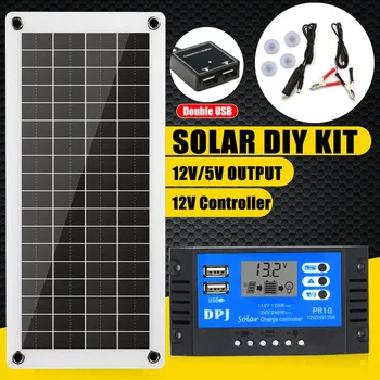 10A USB Solar Charger Controller New Dual USB 12V DC Flexible Solar Panel with Car Charger for Outdoor Camping LED Light
10A USB Solar Charger Controller New Dual USB 12V DC Flexible Solar Panel with Car Charger for Outdoor Camping LED Light