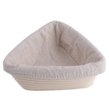 Rattan Oval Triple-Cornered Proofing Bread Basket with Padded Dough Pastry Bowl Baked Food Storage Basket Organizer 
Rattan Oval Triple-Cornered Proofing Bread Basket with Padded Dough Pastry Bowl Baked Food Storage Basket Organizer