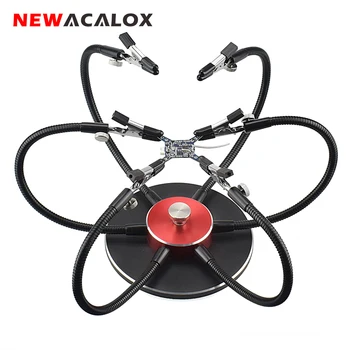 NEWACALOX Soldering Helping Hand Flexible Arm Third Pana Hand Soldering Station PCB Soldering Holder Welding Repair Tool
NEWACALOX Soldering Helping Hand Flexible Arm Third Pana Hand Soldering Station PCB Soldering Holder Welding Repair Tool
