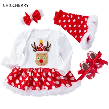 Red Nose Reindeer My First Christmas Outfit Infant Petti Romper Dress Headband Shoes Leg Warmers Newborn Baby Girl Clothes Sets
Red Nose Reindeer My First Christmas Outfit Infant Petti Romper Dress Headband Shoes Leg Warmers Newborn Baby Girl Clothes Sets
