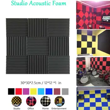 Wedge Studio Acoustic Foam Sound Treatment Tiles Sound Absorption Soundproof Panels Sound Insulation Fireproof Music&Sound 1x12“
Wedge Studio Acoustic Foam Sound Treatment Tiles Sound Absorption Soundproof Panels Sound Insulation Fireproof Music&Sound 1x12“