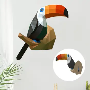 DIY Toucan Paper Model Papercraft Home Decor 3D Paper Model Papercraft Birds Animal Model Wall Decoration Puzzle Educational Toy
DIY Toucan Paper Model Papercraft Home Decor 3D Paper Model Papercraft Birds Animal Model Wall Decoration Puzzle Educational Toy