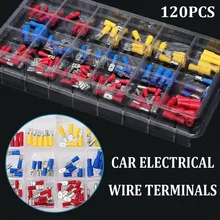 120PCS Car Electrical Wire Terminals Insulated Crimp Connectors Spade Set Kit UK 0.4-1mm 1.1-2.6mm 2.5-6.5mm For Cars Vans Motor
120PCS Car Electrical Wire Terminals Insulated Crimp Connectors Spade Set Kit UK 0.4-1mm 1.1-2.6mm 2.5-6.5mm For Cars Vans Motor