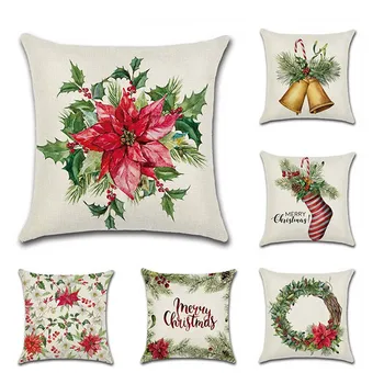 Merry Christmas Pillow Case Stocking Bell Garland Pattern Christmas Pillow Case Christmas Decorative Throw Pillow Case Cover
Merry Christmas Pillow Case Stocking Bell Garland Pattern Christmas Pillow Case Christmas Decorative Throw Pillow Case Cover