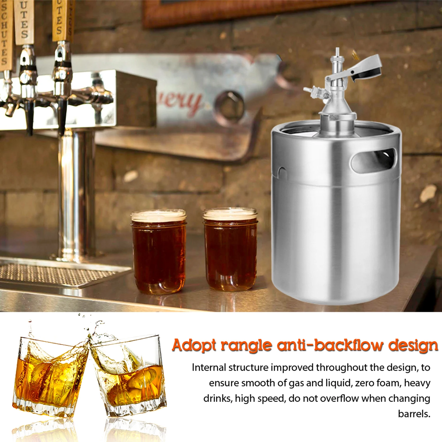 Hot New Stainless Steel Keg Coupler Draft Beer Dispenser Homebrew Beer Keg Tap for Wine Brew
Hot New Stainless Steel Keg Coupler Draft Beer Dispenser Homebrew Beer Keg Tap for Wine Brew