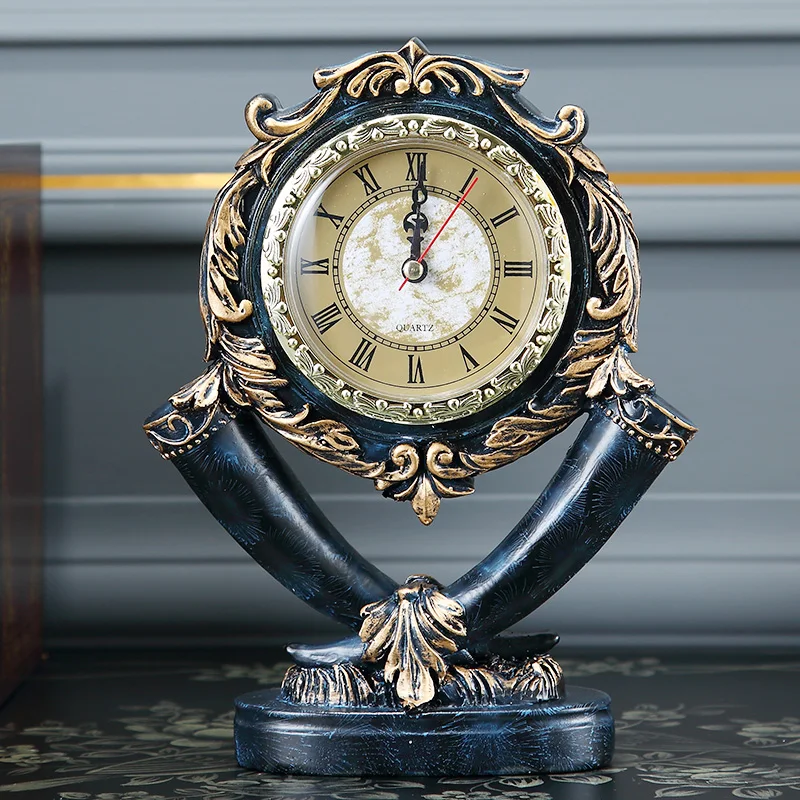 European Clock Pendulum Seat Clock Living Room Retro Clock American Silent Pendulum Table Clock Elephant Table Clock Pendulum
European Clock Pendulum Seat Clock Living Room Retro Clock American Silent Pendulum Table Clock Elephant Table Clock Pendulum