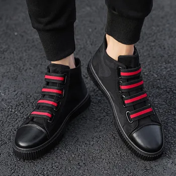 Fashion Boots Men's Solid Color High-Top Male Boots Wild Non-Slip Casual Shoes Men Casual Shoes Spring Autumn Shoes #1 
Fashion Boots Men's Solid Color High-Top Male Boots Wild Non-Slip Casual Shoes Men Casual Shoes Spring Autumn Shoes #1