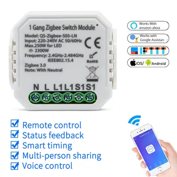 Smart Home Tuya Zigbee 3.0 2 Way Smart Switch Module Alexa Google Home Voice Breaker With Neutral 220V 10A Light Switches
Smart Home Tuya Zigbee 3.0 2 Way Smart Switch Module Alexa Google Home Voice Breaker With Neutral 220V 10A Light Switches