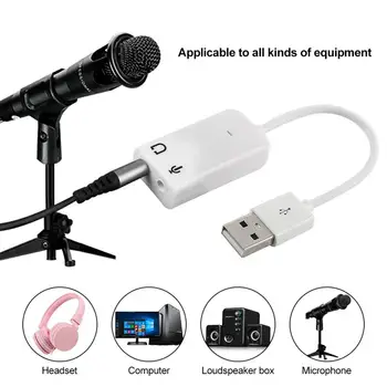 External USB 2.0 Audio Adapter 7.1 Sound Card Dynamic Surround Sound USB 2.0 3D Virtual 7.1 Channel Audio Sound Card Ad
External USB 2.0 Audio Adapter 7.1 Sound Card Dynamic Surround Sound USB 2.0 3D Virtual 7.1 Channel Audio Sound Card Ad
