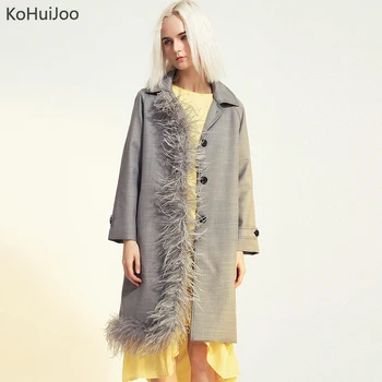 KoHuiJoo Female Long Blazers Runway Fashion Natural Feather Patchwork Single Breasted Suit Jackets Women Designer Coats
KoHuiJoo Female Long Blazers Runway Fashion Natural Feather Patchwork Single Breasted Suit Jackets Women Designer Coats