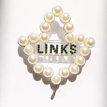 Links Luxury Pearl Leaf Brooch for Women Lappel pin 
Links Luxury Pearl Leaf Brooch for Women Lappel pin