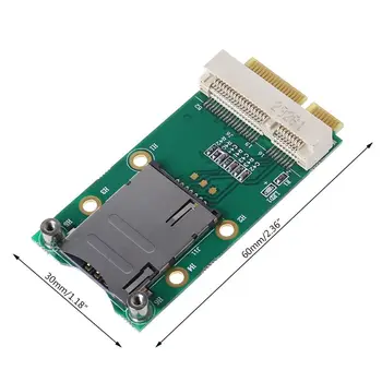 Mini PCI-E Adapter Extension Card for 3G 4G Module USIM Card Slot with SIM Card Slot for 3G/4G WWAN LTE GPS Card
Mini PCI-E Adapter Extension Card for 3G 4G Module USIM Card Slot with SIM Card Slot for 3G/4G WWAN LTE GPS Card
