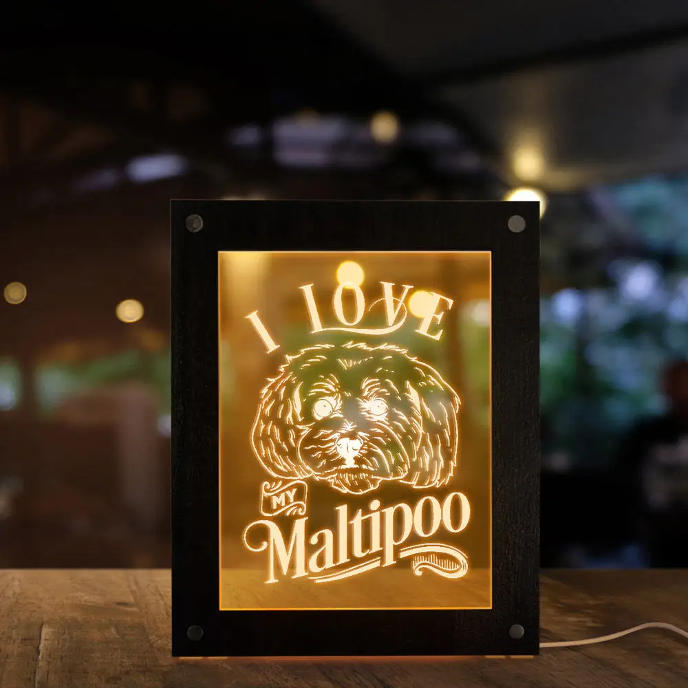 I Love my Maltipoo Small Cute Dog Breed Led Photo Frame Night Light Malt-A-Poo Maltepoo Puppy Lover Gift Modern Calming Lamp
I Love my Maltipoo Small Cute Dog Breed Led Photo Frame Night Light Malt-A-Poo Maltepoo Puppy Lover Gift Modern Calming Lamp
