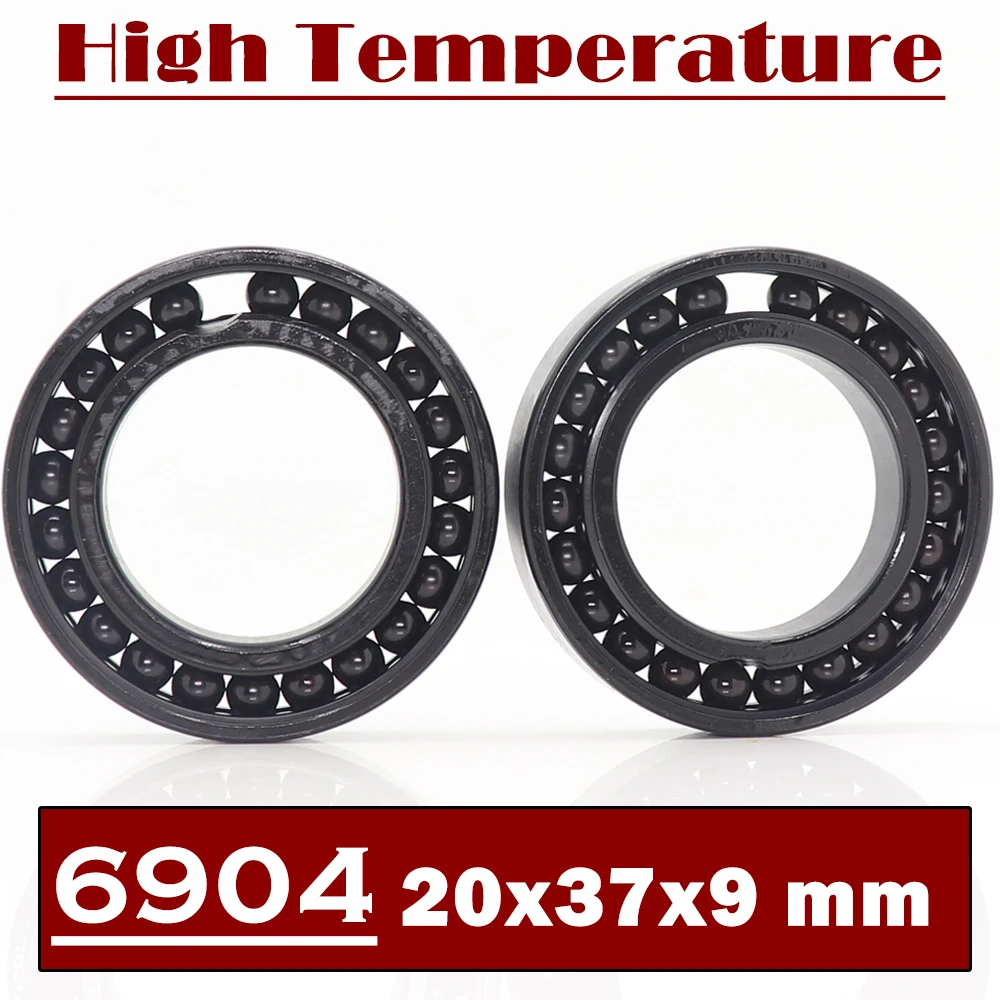 

6904 High Temperature Bearing 20*37*9 mm ( 2 Pcs ) 500 Degrees Celsius Thin Section Bearings Full Ball Bearing