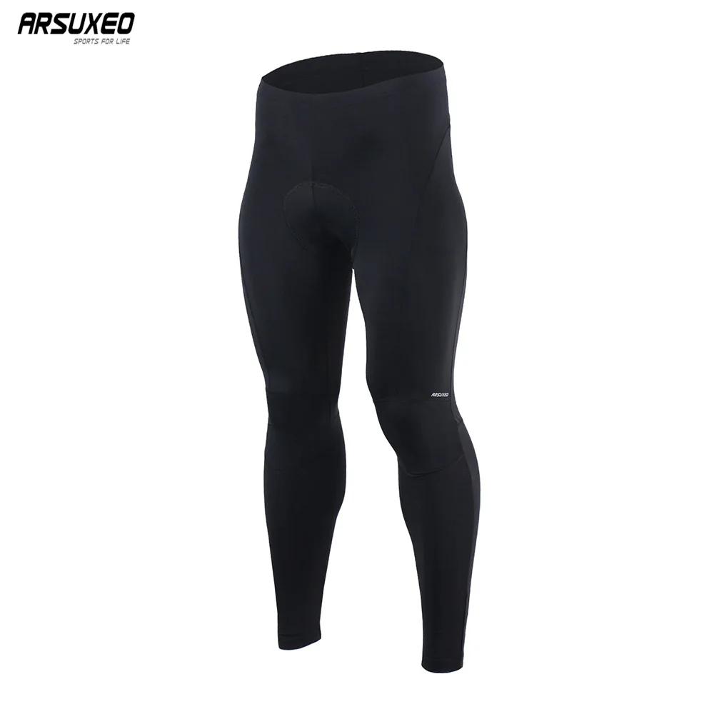 

ARSUXEO Men's Cycling Pants 3D Padded Compression Tights Bicycle Bike Trousers MTB Mountain Downhill Ciclismo Breathable 16C91
