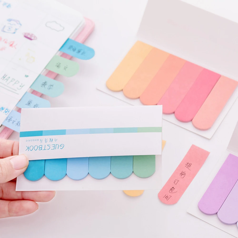120 Pages Multicolor Memo Pad Index Post-it Notes Handbook Bookmark Label Planner Stickers Notepads Office School Supplies
120 Pages Multicolor Memo Pad Index Post-it Notes Handbook Bookmark Label Planner Stickers Notepads Office School Supplies