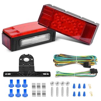 Submersible Light Kit Low Profile Rectangular LED Stop Tail Turn Signal Side Marker Light for RV Trucks Marine Trailers
Submersible Light Kit Low Profile Rectangular LED Stop Tail Turn Signal Side Marker Light for RV Trucks Marine Trailers