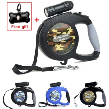 5M / 8M 16FT/26FT Pet Dog Walking Retractable Extendable Leash with 9 LED Flashlight & hook for Medium Large Dogs up to 110 lbs
5M / 8M 16FT/26FT Pet Dog Walking Retractable Extendable Leash with 9 LED Flashlight & hook for Medium Large Dogs up to 110 lbs