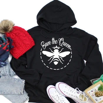 Save The Queen Letter Print Hoodie Bee Graphic Women Clothing Protect The Earth Casual Jumper Girl Hipster Outwear Drop Shipping
Save The Queen Letter Print Hoodie Bee Graphic Women Clothing Protect The Earth Casual Jumper Girl Hipster Outwear Drop Shipping