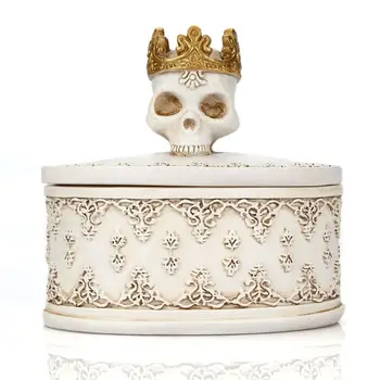 2020 New Gothic Retro Mini Storage Box Skull Crown Jewelry Organizer Desktop Decoration
2020 New Gothic Retro Mini Storage Box Skull Crown Jewelry Organizer Desktop Decoration