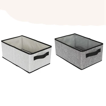 2 Pcs Washable Folding Clothes Foldable Storage Container Cotton Liene Shirts Storage Box Light Gray & Dark Gray
2 Pcs Washable Folding Clothes Foldable Storage Container Cotton Liene Shirts Storage Box Light Gray & Dark Gray