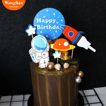 Astronaut Space Man Rocket Theme Cake Topper Kids Favors Party Supplies Boy Happy Birthday Cake Decoration baby shower
Astronaut Space Man Rocket Theme Cake Topper Kids Favors Party Supplies Boy Happy Birthday Cake Decoration baby shower