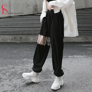 Double Strawberry Spring and Summer New Pearl Hollow Beam Leg Casual Pants Women All-match Black Trousers
Double Strawberry Spring and Summer New Pearl Hollow Beam Leg Casual Pants Women All-match Black Trousers