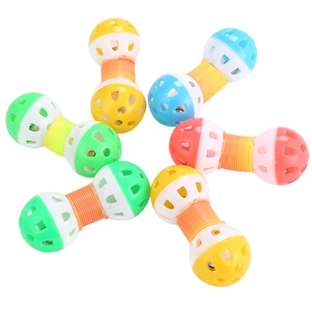 1pc Funny Cat Toy Creative Spring Bell Dumbbell Shape Cat Teaser Toy Cat Interactive Toy Pet Supplies Random Color Only 1pc
1pc Funny Cat Toy Creative Spring Bell Dumbbell Shape Cat Teaser Toy Cat Interactive Toy Pet Supplies Random Color Only 1pc