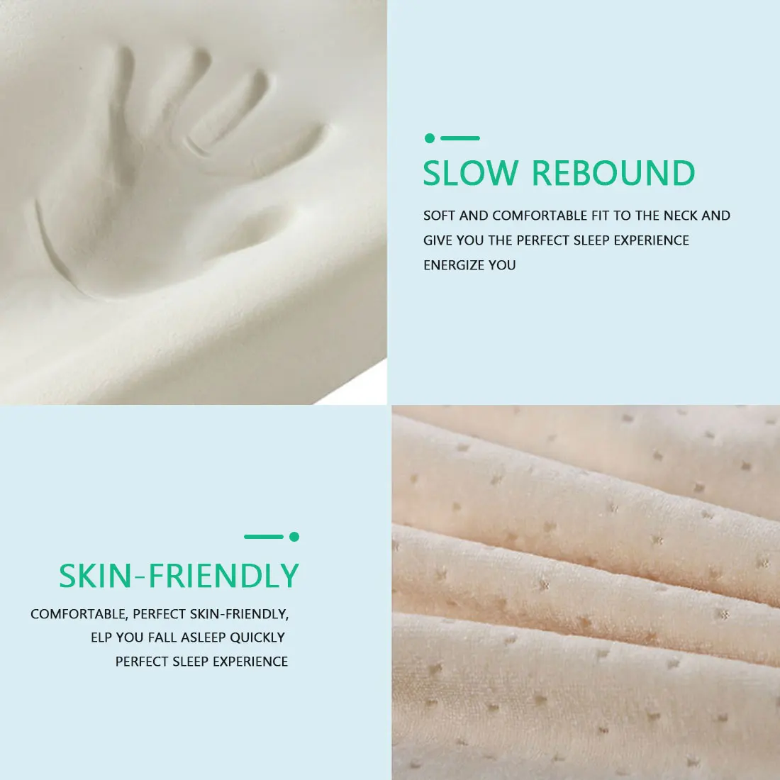 Sleep foam pillow breathable memory form to improve air circulation, dust control and mite removal three sleep auxiliary curves
Sleep foam pillow breathable memory form to improve air circulation, dust control and mite removal three sleep auxiliary curves