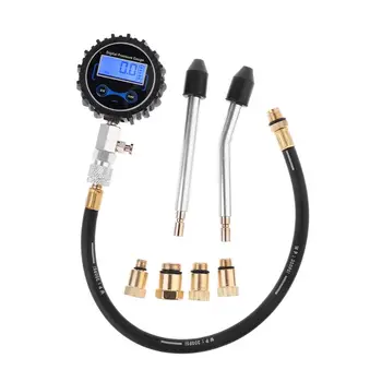 Digital Gas Engine Cylinder Compression Tester Tool Kit Car Motorcycle Pressure Gauge with Adapter
Digital Gas Engine Cylinder Compression Tester Tool Kit Car Motorcycle Pressure Gauge with Adapter