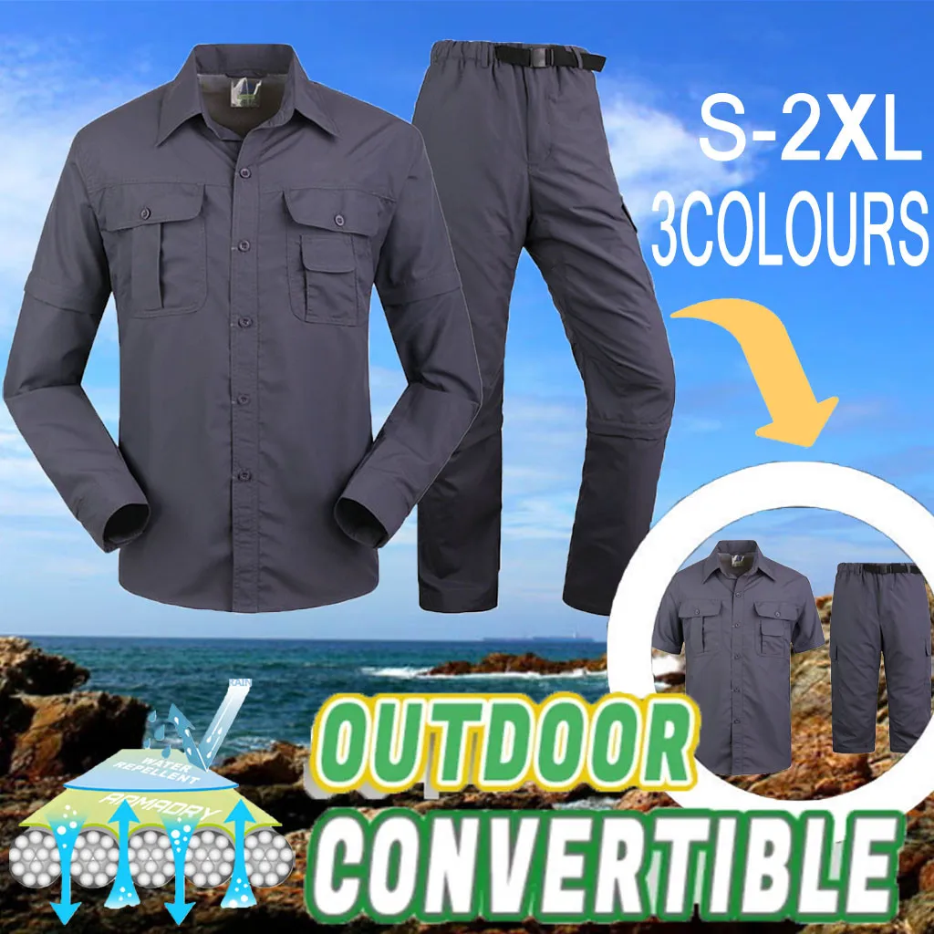 1 Top+1 Pant 2019 Men Outdoor Sportwear Quick-drying Suit Detachable Windproof/windproof Ultra-light Suit Traje De Hombre#50
1 Top+1 Pant 2019 Men Outdoor Sportwear Quick-drying Suit Detachable Windproof/windproof Ultra-light Suit Traje De Hombre#50