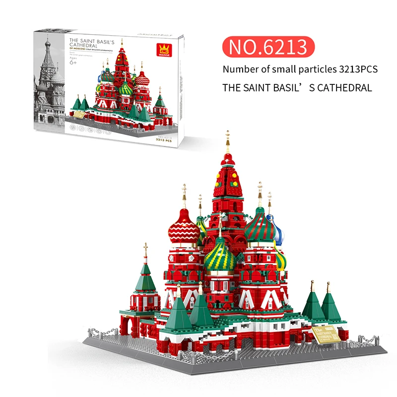 Basil Cathedral World Famous Building Model Children's Educational Assembled Small Particle Building Block Toys
Basil Cathedral World Famous Building Model Children's Educational Assembled Small Particle Building Block Toys