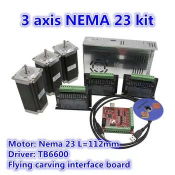 3 Axis CNC Router kit:3pcs TB6600 Stepper motor driver+ 3pcs Nema23 425 Oz-in servo motor +350W power supply
3 Axis CNC Router kit:3pcs TB6600 Stepper motor driver+ 3pcs Nema23 425 Oz-in servo motor +350W power supply