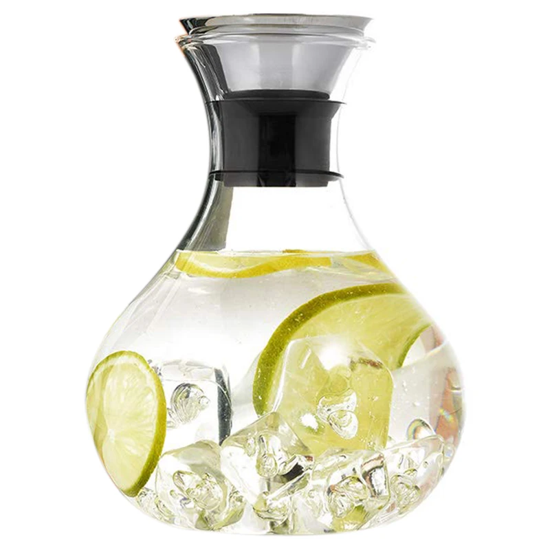 Simple and Stylish 1.5 Liter Glass Carafe with Stainless Steel, with Lid, Glass Carafe, Water Reservoir, Glass Jug, Gift, Jug.
Simple and Stylish 1.5 Liter Glass Carafe with Stainless Steel, with Lid, Glass Carafe, Water Reservoir, Glass Jug, Gift, Jug.