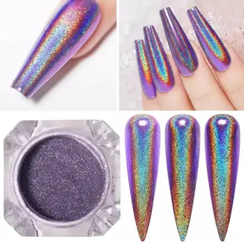 1G Unicorn Nail Chrome Glitter Powder Purple Holographic Effect Pigment Tcl10 Shining Magic Dust Manicure 
1G Unicorn Nail Chrome Glitter Powder Purple Holographic Effect Pigment Tcl10 Shining Magic Dust Manicure