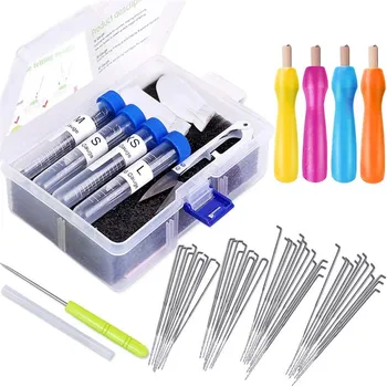 LMDZ 51Pcs Needle Felting Tool Kit with Colored Wood Handle Storage Box for Needle Felt Needle Felting Tools and Supplies
LMDZ 51Pcs Needle Felting Tool Kit with Colored Wood Handle Storage Box for Needle Felt Needle Felting Tools and Supplies