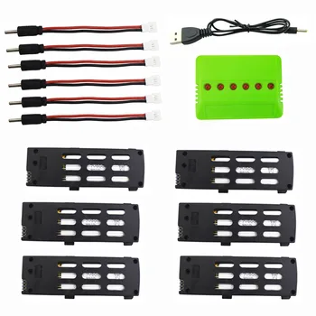 6PCS 3.7V 800mah lithium battery with 6 in 1 charger for A15 A15H folding quadcopter accessories remote control drone battery
6PCS 3.7V 800mah lithium battery with 6 in 1 charger for A15 A15H folding quadcopter accessories remote control drone battery