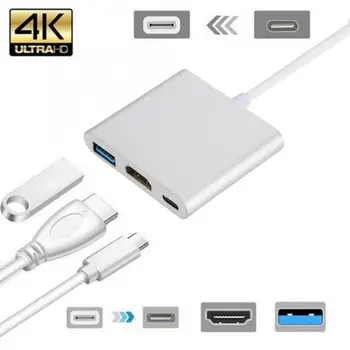 3 in 1 USB3.1 Type C to USB3.0+4K HDMI+Type C USB C Adapter Converter for Laptop
3 in 1 USB3.1 Type C to USB3.0+4K HDMI+Type C USB C Adapter Converter for Laptop