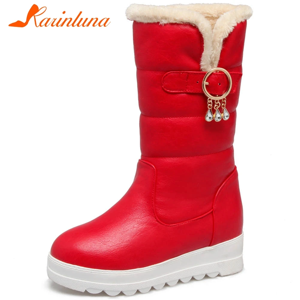 Karinluna 2020 New Arrivals Hot Slip On Warm Winter Boots Women Shoes Platform Add Fur Buckle Decoration Shoes Woman Boots
Karinluna 2020 New Arrivals Hot Slip On Warm Winter Boots Women Shoes Platform Add Fur Buckle Decoration Shoes Woman Boots