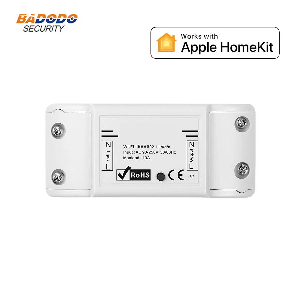 Wi Fi умный одиночный релейный переключатель модуль 10А Выход работает с Apple HomeKit для