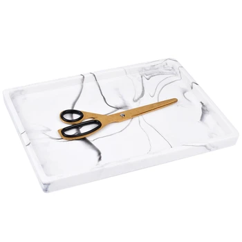 Vanity Tray, Toilet Tank Storage Tray, Resin Bathtub Tray Bathroom Tray Marble Pattern Tray, Vanity Organizer for Tissues, Candl
Vanity Tray, Toilet Tank Storage Tray, Resin Bathtub Tray Bathroom Tray Marble Pattern Tray, Vanity Organizer for Tissues, Candl