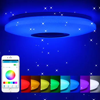 36-60W RGB Embedded Round Starry Music Remote Control Bluetooth Full Color Ceiling Light Smart Music LED Ceiling Light
36-60W RGB Embedded Round Starry Music Remote Control Bluetooth Full Color Ceiling Light Smart Music LED Ceiling Light