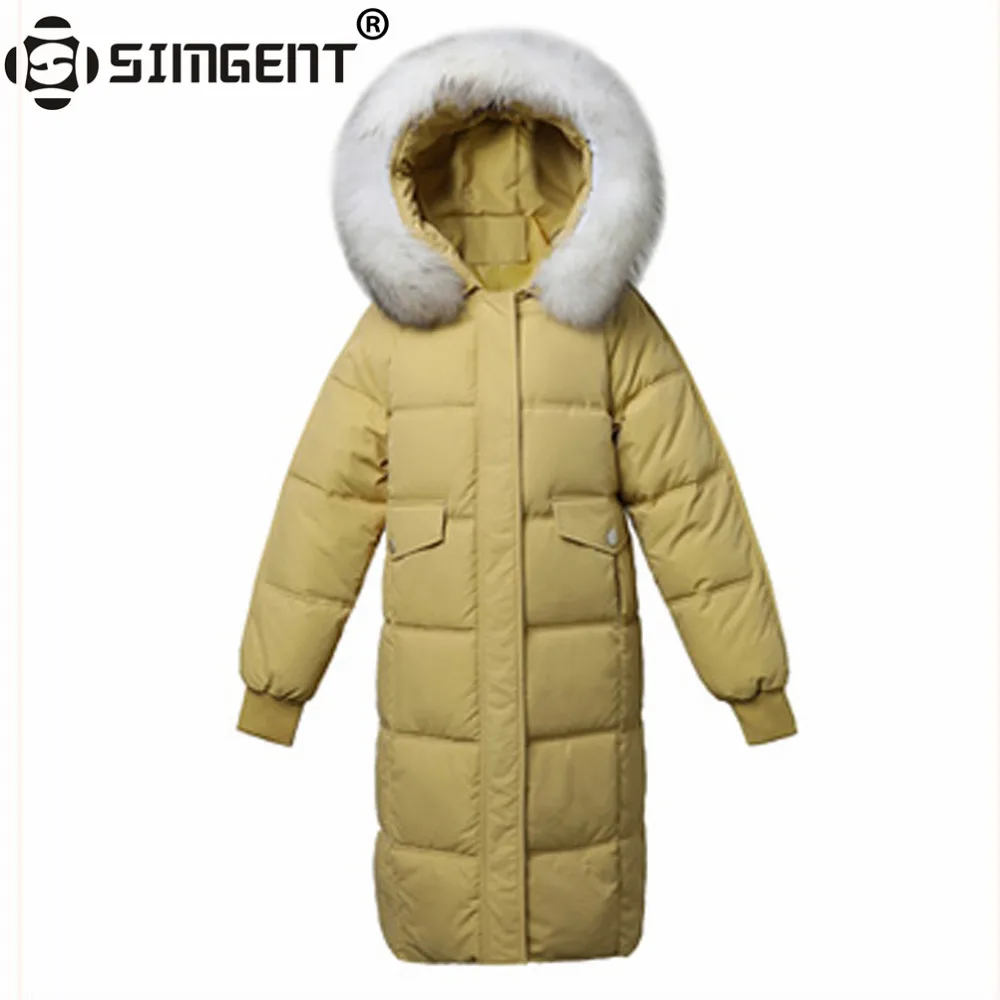 

Simgent Padded Jacket New Winter Women Casual Loose Fur Collar Coat Woman Parka Mujer Outwear Veste Femme Hiver Kleding SG9553