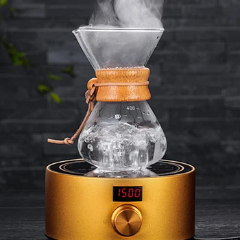 400ml Clear Coffee Pot Espresso Coffeemaker High-Temperature Resistant Glass Coffee Maker With Stainless Steel Filter Pot
400ml Clear Coffee Pot Espresso Coffeemaker High-Temperature Resistant Glass Coffee Maker With Stainless Steel Filter Pot
