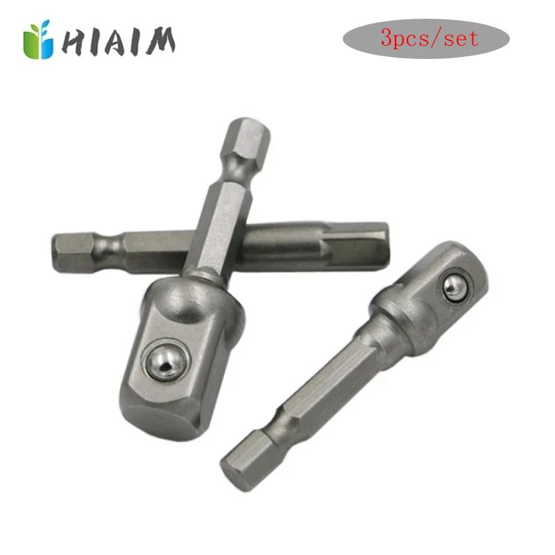 3pcs Chrome Vanadium Steel Socket Adapter Seth Extension shank to 1/4 "3/8" 1/2 "Extension Drill Bits Hex Bit Set Power Tools AA
3pcs Chrome Vanadium Steel Socket Adapter Seth Extension shank to 1/4 "3/8" 1/2 "Extension Drill Bits Hex Bit Set Power Tools AA