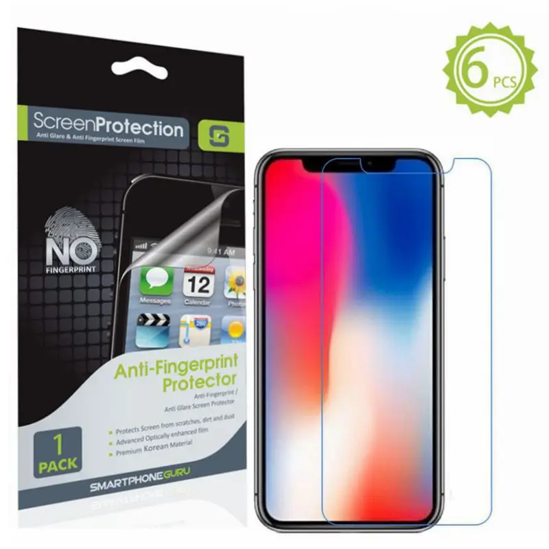 6X Transparent Clear Anti-glare Matte Glossy Screen Protector Film Guard for iPhone X XR XS Max 6 7 8 Plus Front Back Cover
6X Transparent Clear Anti-glare Matte Glossy Screen Protector Film Guard for iPhone X XR XS Max 6 7 8 Plus Front Back Cover
