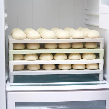 Eco-Friendly Food Preservation Tray Dumpling Cake Bread Case Space-saving Stackable Tray Pastry Container Refrigerator Storage
Eco-Friendly Food Preservation Tray Dumpling Cake Bread Case Space-saving Stackable Tray Pastry Container Refrigerator Storage
